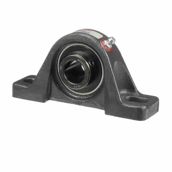 Mounted Cast Iron Two Bolt Low Base Pillow Block Ball Bearing - 52100 Steel, Blk Oxided Inner